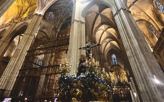 Cristo de la Expiración y la Virgen de las Aguas en la Catedral